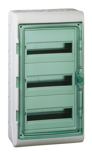 Распределительный шкаф Schneider Electric KAEDRA, 54 мод., IP65, навесной, пластик, дверь, с клеммами