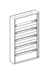 Распределительный шкаф PACK, мод., IP30, навесной, сталь, белая дверь