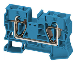 Клеммник пружинный проходной Linergy TR 16 мм², синий, NSYTRR162BL