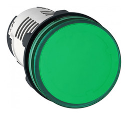 Лампа сигнальная Harmony, 22мм, 24В, AC/DC, Зеленый