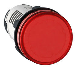 Лампа сигнальная Harmony, 22мм, 24В, AC/DC, Красный