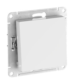 Выключатель 1-клавишный Systeme Electric ATLASDESIGN, скрытый монтаж, быстрозажимные клеммы, белый